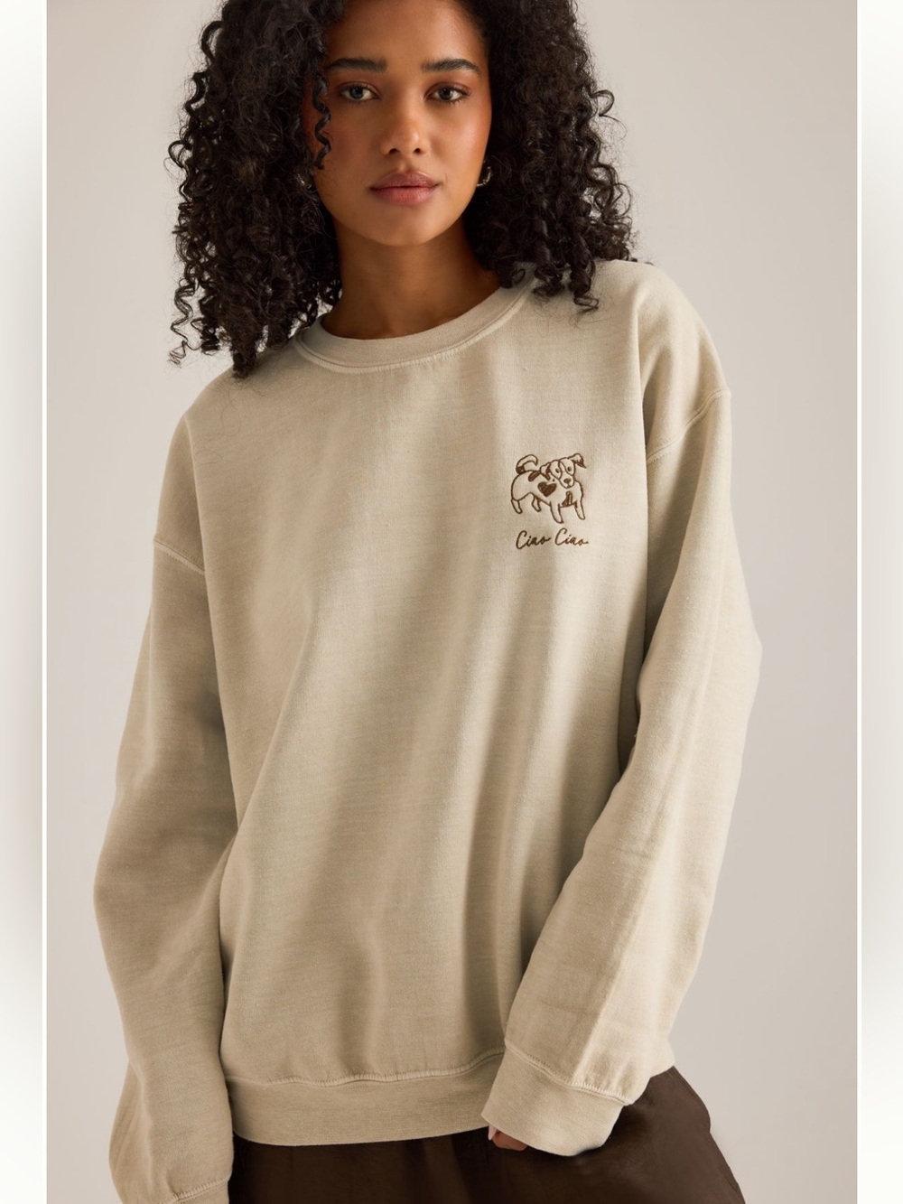 Anthropologie Embroidered Dog Sweatshirt - Picture 4 of 5